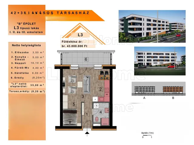 Eladó lakás Győr, Szabadhegy 35 nm