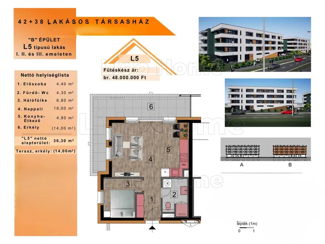 Eladó lakás Győr, Szabadhegy 36 nm