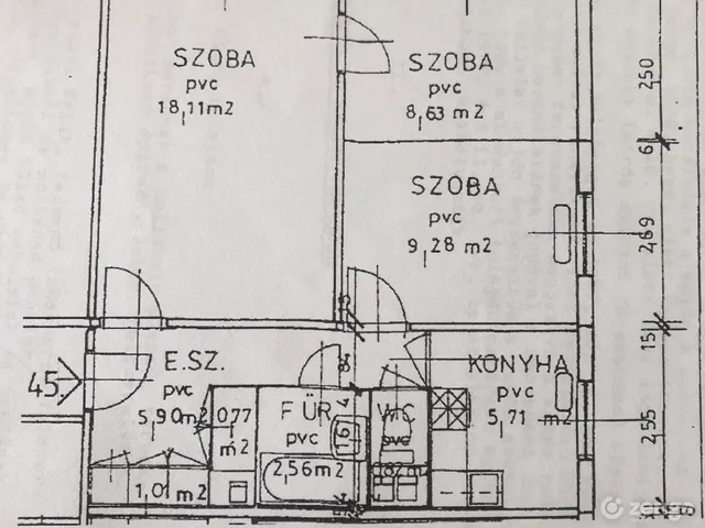 Eladó lakás Debrecen, Belváros 53 nm