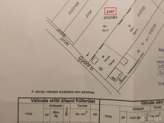 Eladó telek Hernád 2811 nm