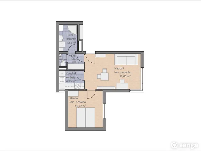 Kiadó lakás Budapest VII. kerület 45 nm