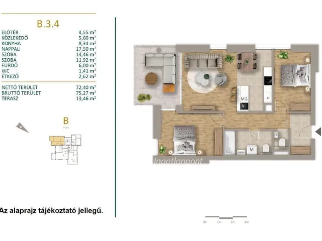 Eladó lakás Budapest XII. kerület 75 nm