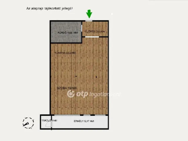 Eladó lakás Budapest III. kerület 31 nm