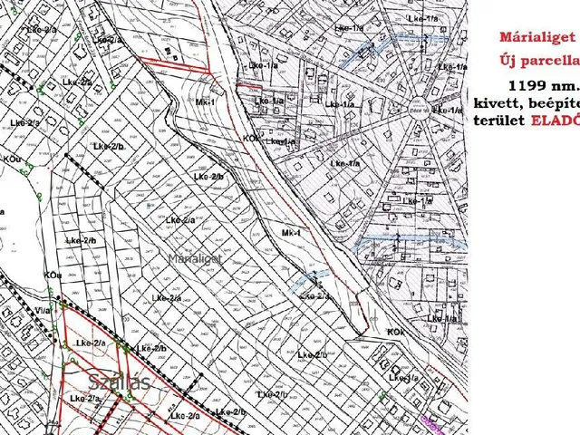 Eladó telek Piliscsaba 1199 nm