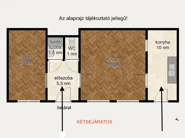 Eladó lakás Budapest VII. kerület 48 nm