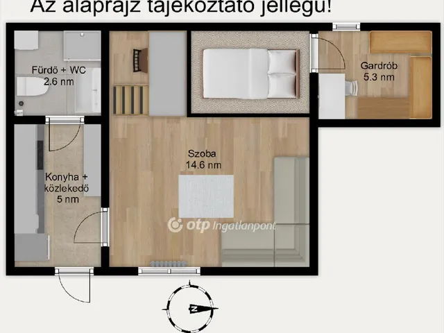 Eladó lakás Budapest VII. kerület 27 nm