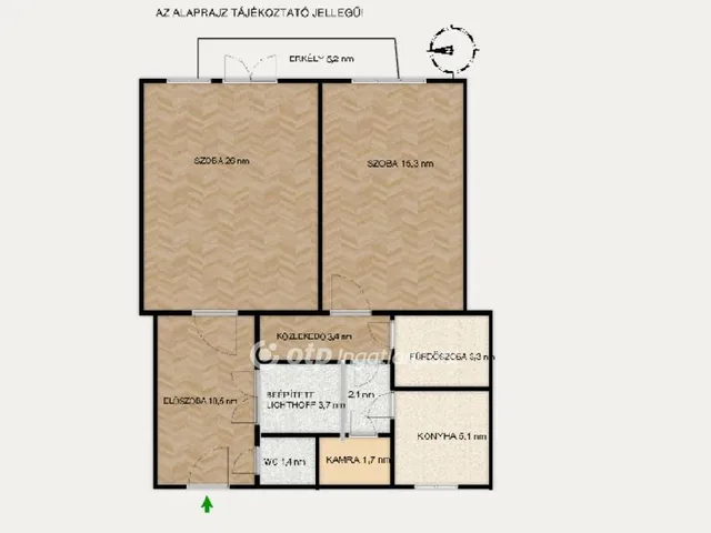 Eladó lakás Budapest VII. kerület 74 nm