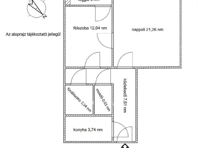 Eladó lakás Budapest XIV. kerület, Rákosfalva 49 nm