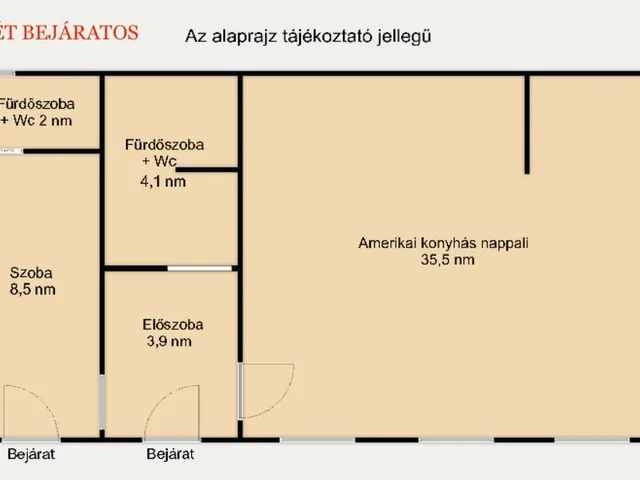 Eladó lakás Budapest VIII. kerület 54 nm