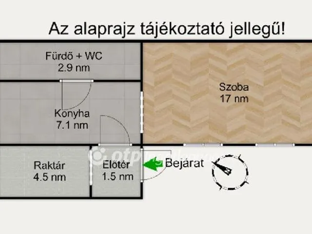 Eladó lakás Budapest VII. kerület 27 nm