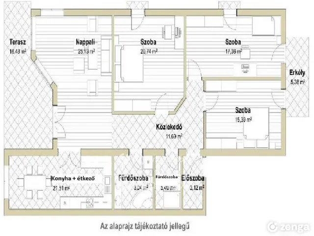 Eladó lakás Budapest II. kerület 125 nm