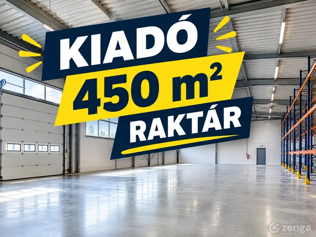 Kiadó kereskedelmi és ipari ingatlan Halásztelek 450 nm