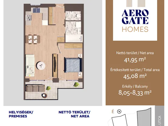 Eladó lakás Budapest XIX. kerület 45 nm