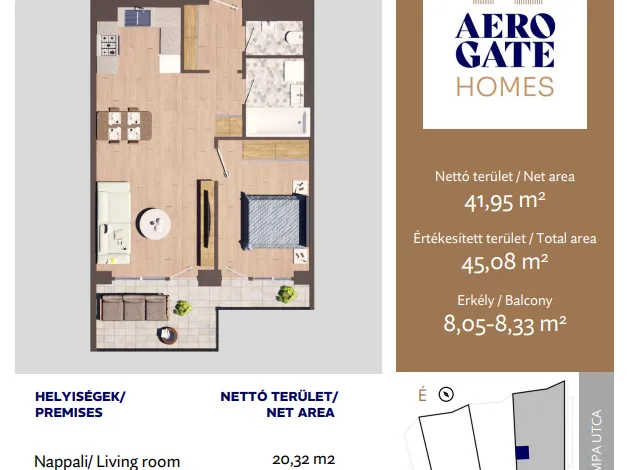 Eladó lakás Budapest XIX. kerület 45 nm