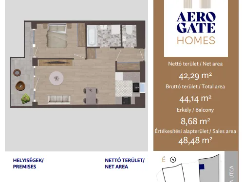 Eladó lakás Budapest XIX. kerület 42 nm