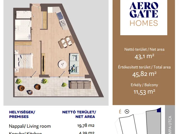 Eladó lakás Budapest XIX. kerület 49 nm