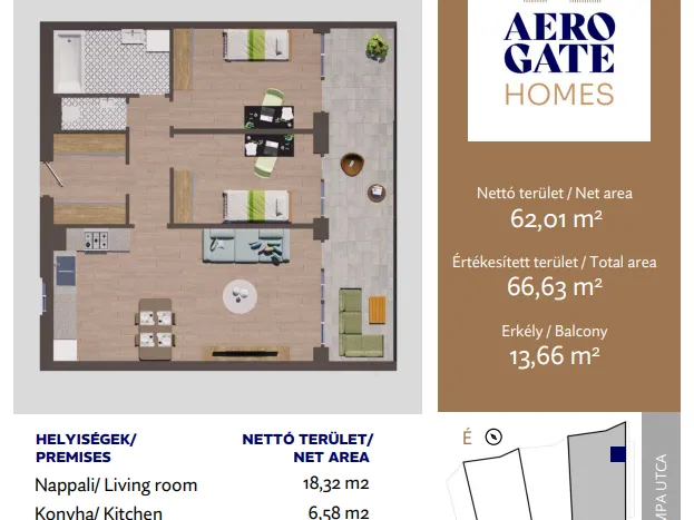 Eladó lakás Budapest XIX. kerület 67 nm