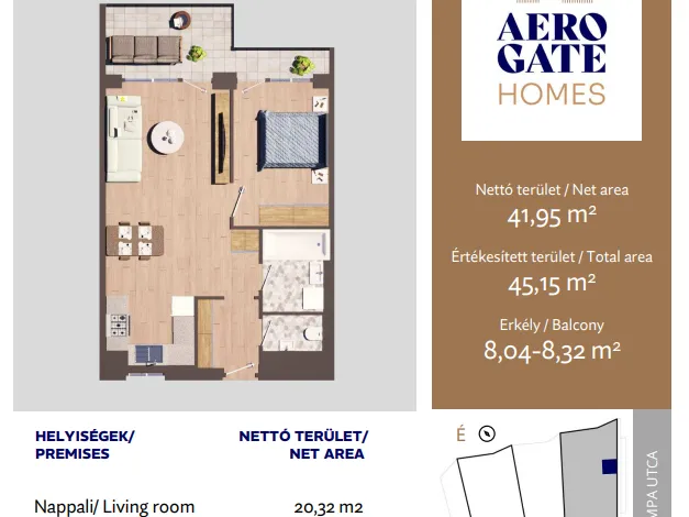 Eladó lakás Budapest XIX. kerület 45 nm