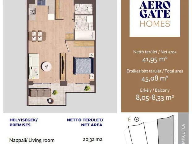 Eladó lakás Budapest XIX. kerület, Kispest 45 nm