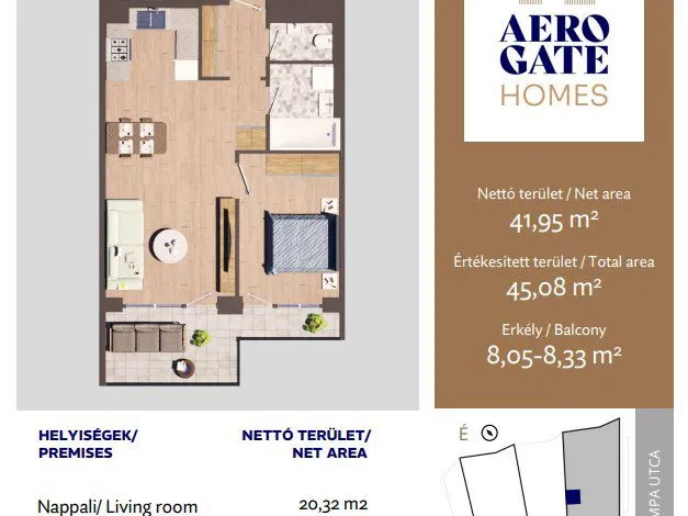 Eladó lakás Budapest XIX. kerület, Kispest 45 nm