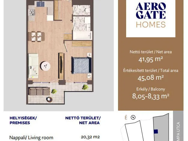 Eladó lakás Budapest XIX. kerület, Kispest 45 nm