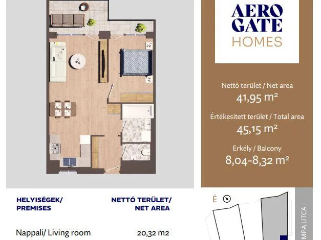 Eladó lakás Budapest XIX. kerület, Kispest 45 nm