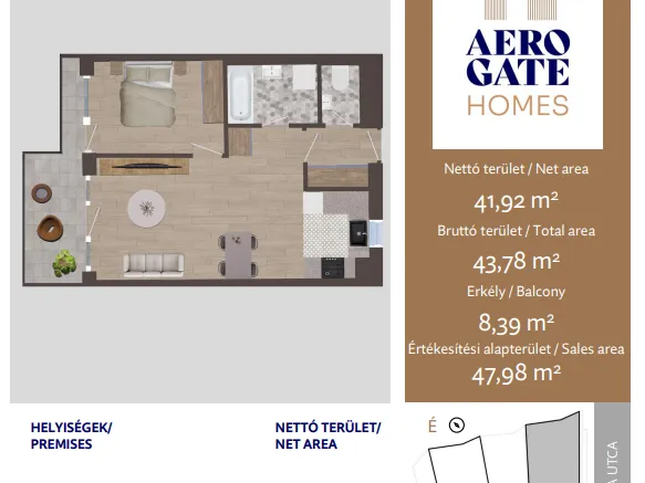 Eladó lakás Budapest XIX. kerület 42 nm