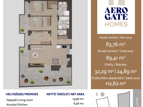 Eladó lakás Budapest XIX. kerület 84 nm