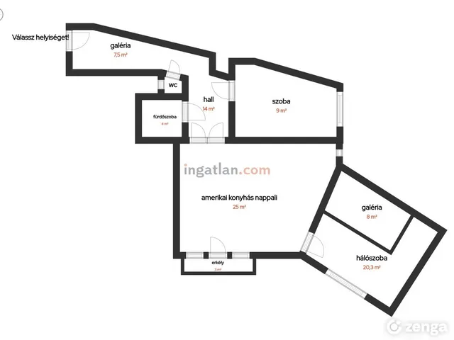 Eladó lakás Budapest VIII. kerület, Corvin negyed 72 nm