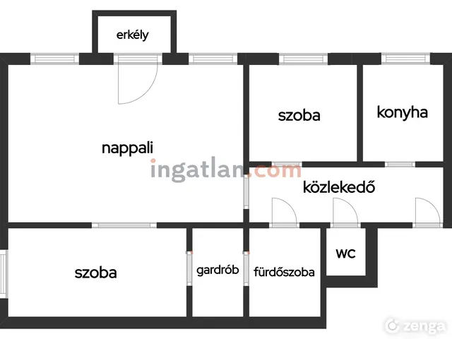 Eladó lakás Budapest XI. kerület, Gellérthegy 60 nm