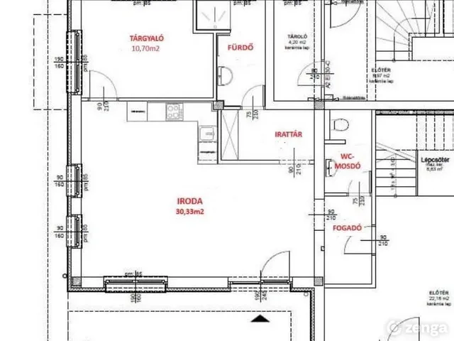 Kiadó kereskedelmi és ipari ingatlan Dunakeszi 61 nm