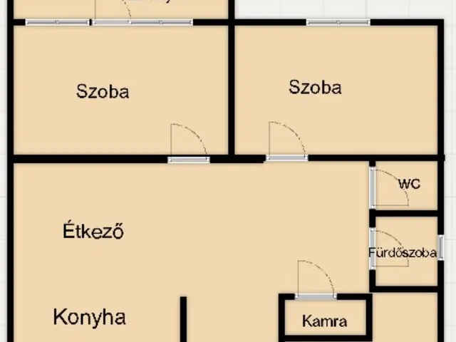 Eladó lakás Nyíregyháza, Belváros, Rákóczi utca 55 nm