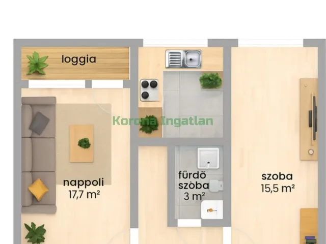 Eladó lakás Nyíregyháza 51 nm