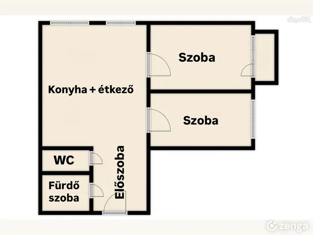 Eladó lakás Nyíregyháza, Érkert 55 nm