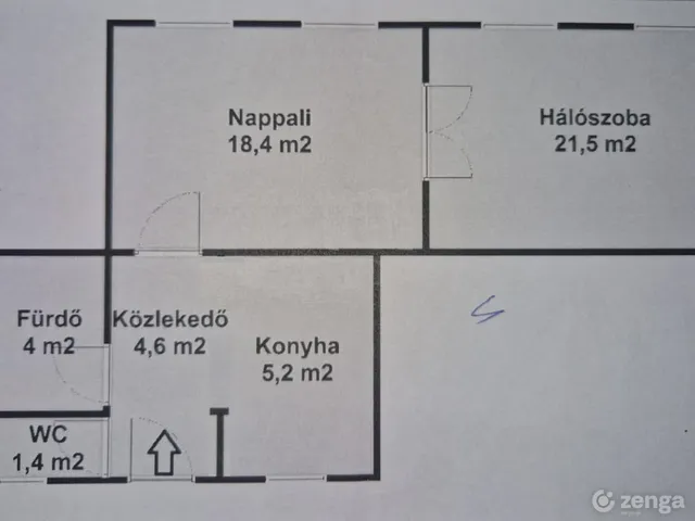 Eladó lakás Budapest IV. kerület, Újpest 54 nm