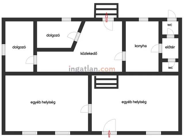 Kiadó kereskedelmi és ipari ingatlan Szolnok, Belváros 130 nm