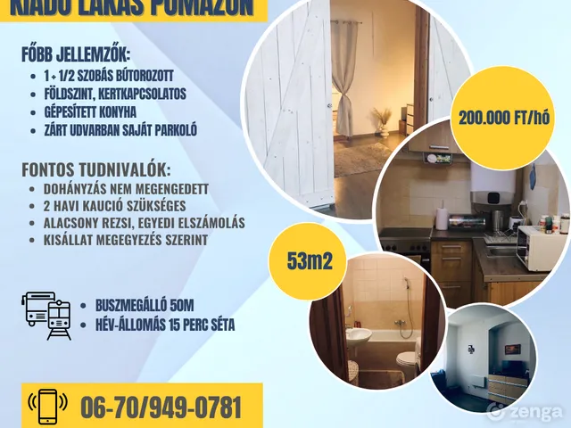 Eladó lakás Pomáz 53 nm