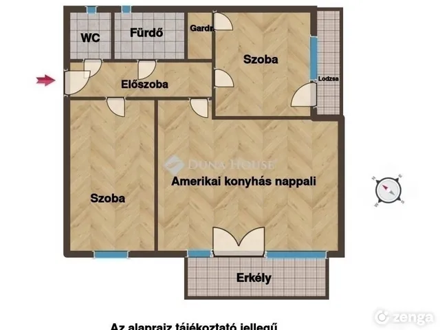 Eladó lakás Budapest XII. kerület, Németvölgy 55 nm
