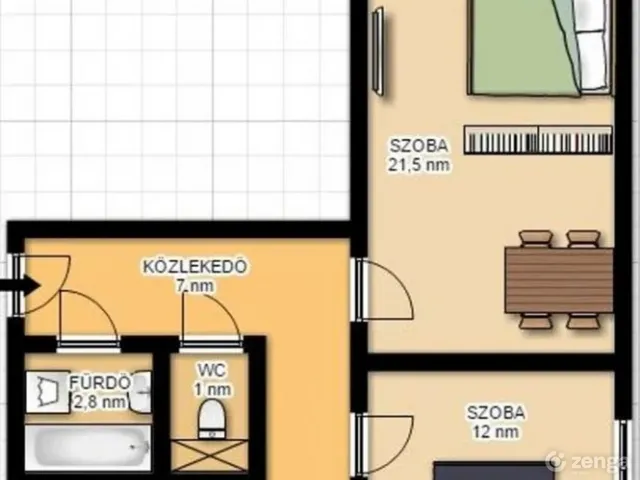 Eladó lakás Százhalombatta, Déli lakótelep, Tóth László utca 8 52 nm