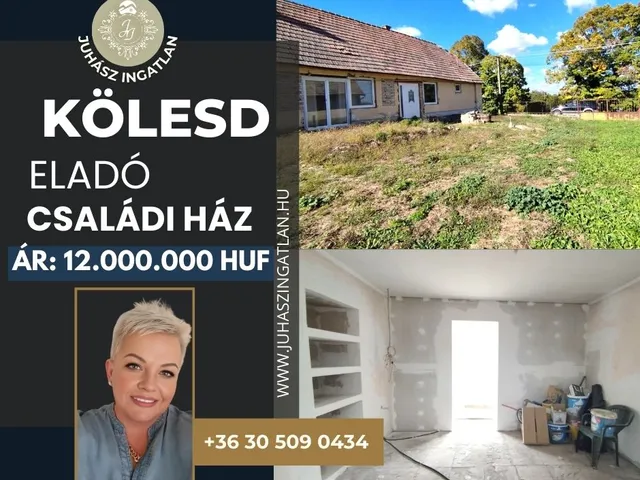 Eladó ház Kölesd 87 nm