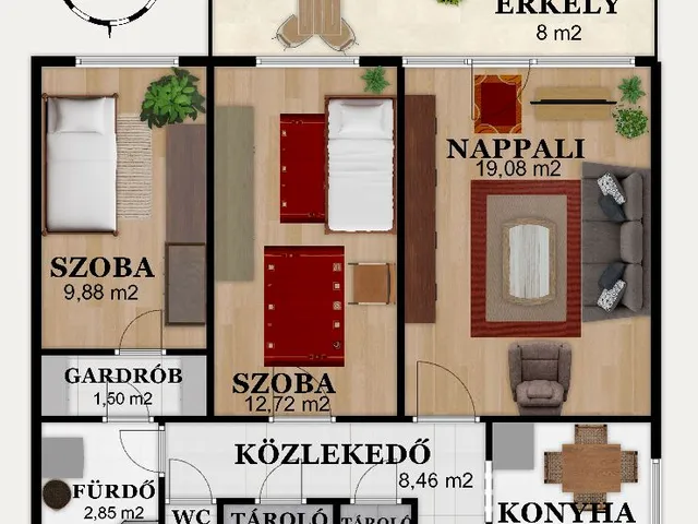 Eladó lakás Budapest XVII. kerület, Pesti úti lakópark, Pesti út 165 67 nm