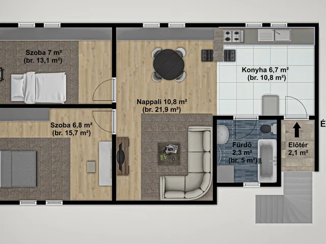 Eladó lakás Budapest XV. kerület, Rákospalota, Palánk utca 67 nm