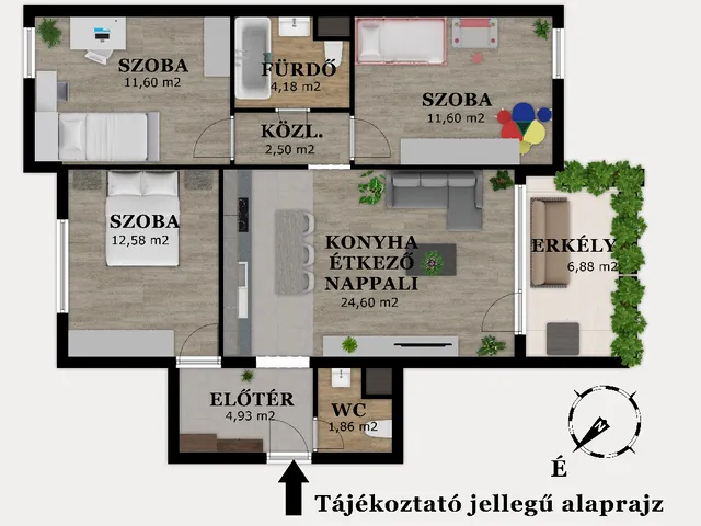 Eladó lakás Gyömrő, beregszászi utca 2 74 nm