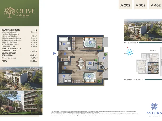 Eladó lakás Budapest XIII. kerület 63 nm