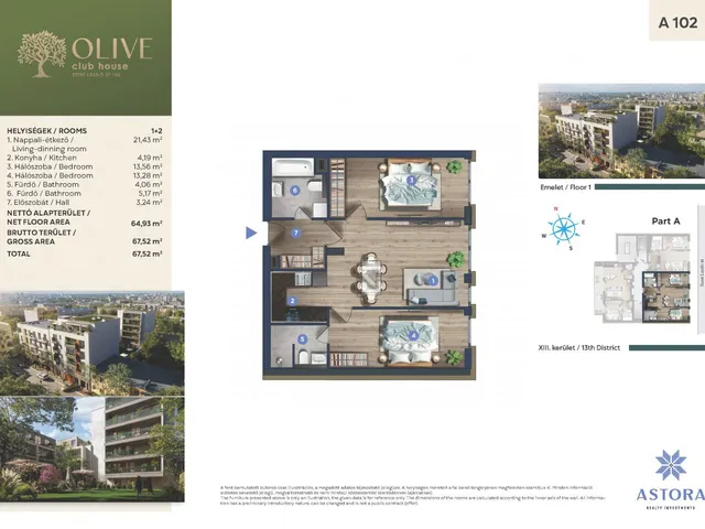 Eladó lakás Budapest XIII. kerület, Angyalföld 68 nm