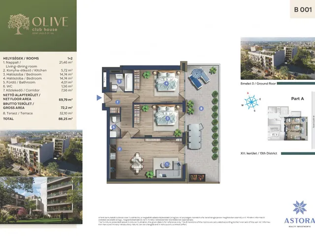 Eladó lakás Budapest XIII. kerület, Angyalföld 72 nm