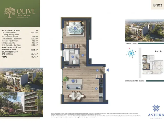 Eladó lakás Budapest XIII. kerület, Angyalföld 48 nm