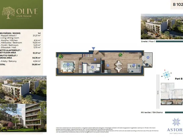 Eladó lakás Budapest XIII. kerület, Angyalföld 55 nm