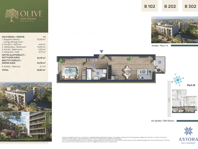 Eladó lakás Budapest XIII. kerület, Angyalföld 55 nm