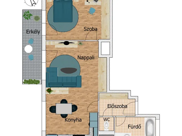 Eladó lakás Budapest XIII. kerület, Angyalföld 56 nm